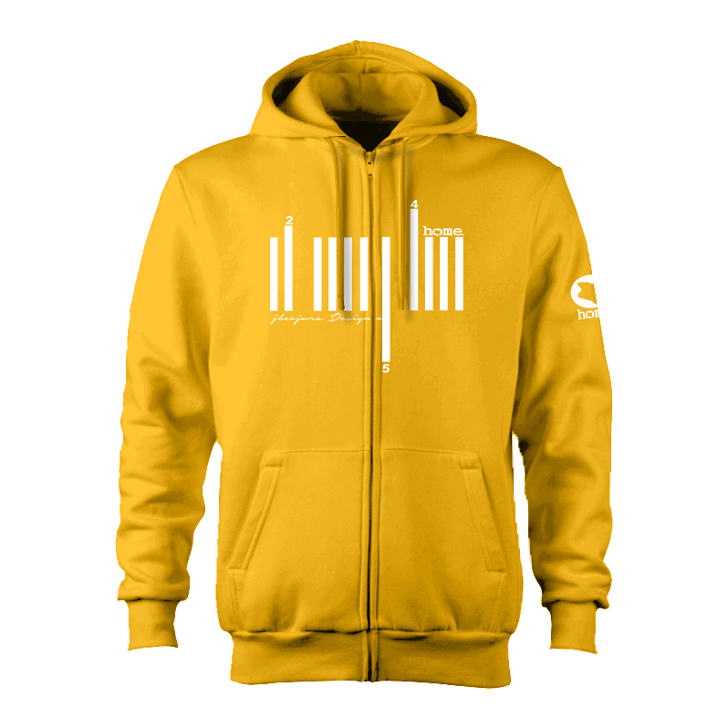 Kids Zip-Up Hoodie  - Mustard Yellow (Heavy Fabric)