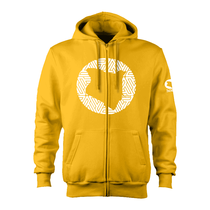 Kids Zip-Up Hoodie  - Mustard Yellow (Heavy Fabric)