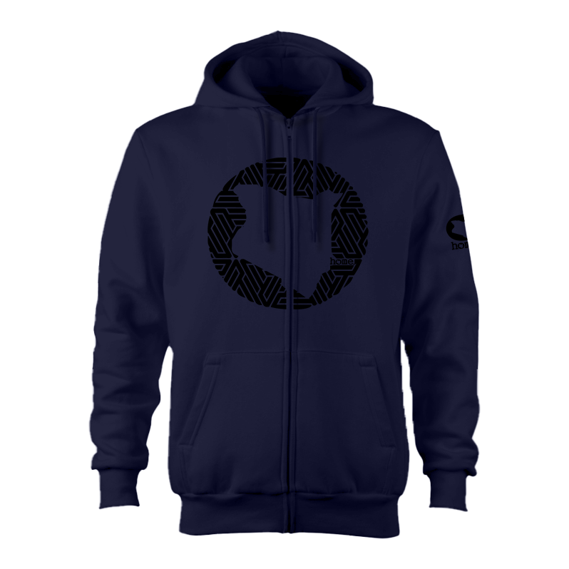 Zip-up Hoodie  - Navy Blue (Heavy Fabric)