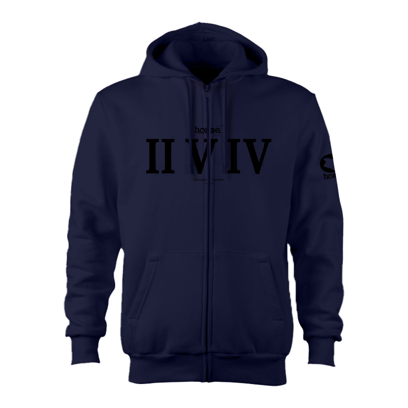 Zip-up Hoodie  - Navy Blue (Heavy Fabric)