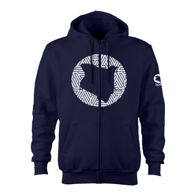 Zip-up Hoodie  - Navy Blue (Heavy Fabric)