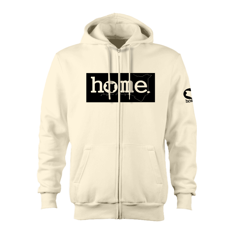 Zip-up Hoodie  - Off White (Heavy Fabric)