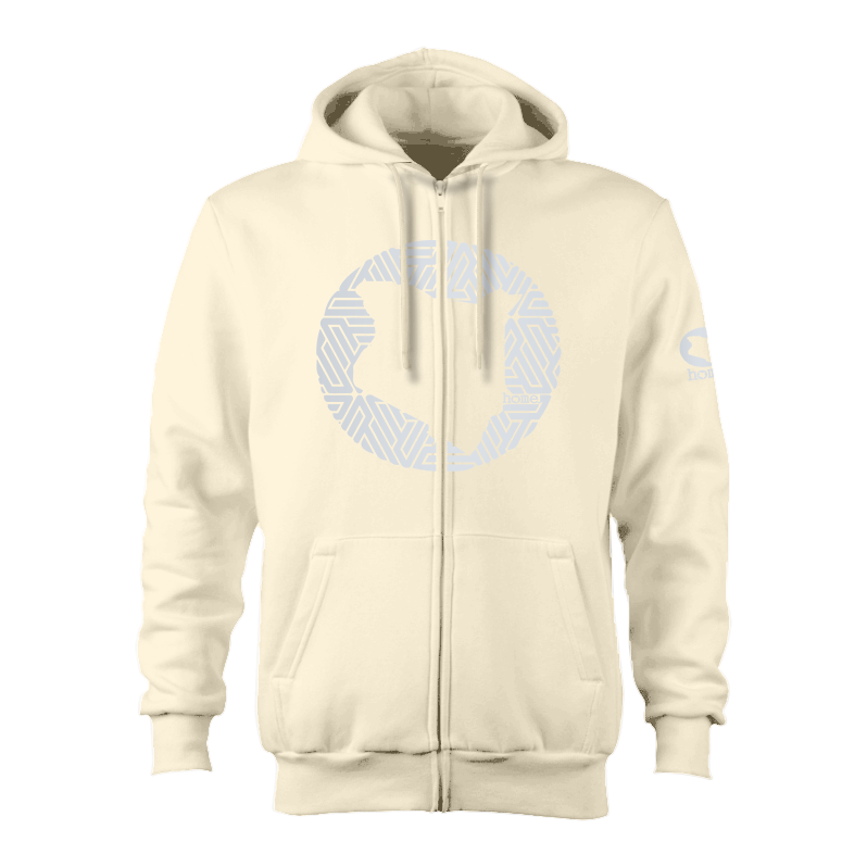 Zip-up Hoodie  - Off White (Heavy Fabric)