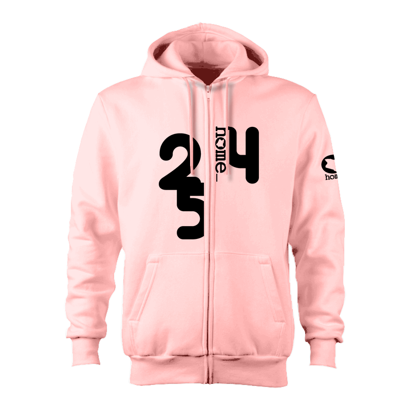 Zip-up Hoodie  - Peach (Heavy Fabric)