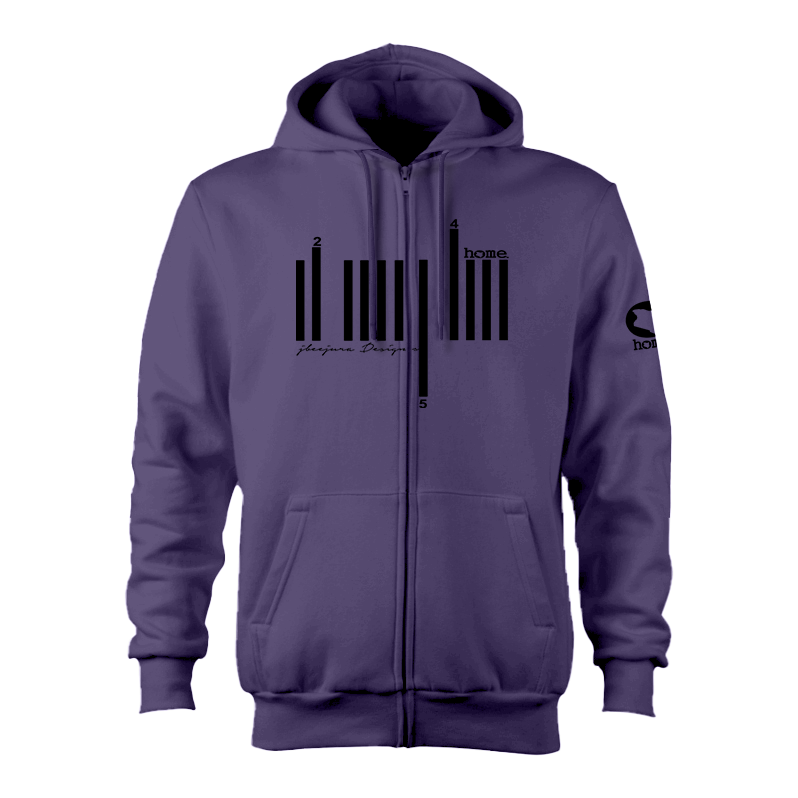 Zip-up Hoodie  - Purple (Heavy Fabric)