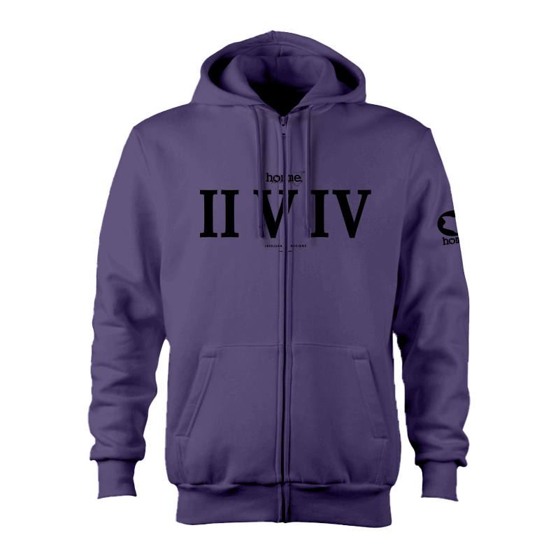 Zip-up Hoodie  - Purple (Heavy Fabric)