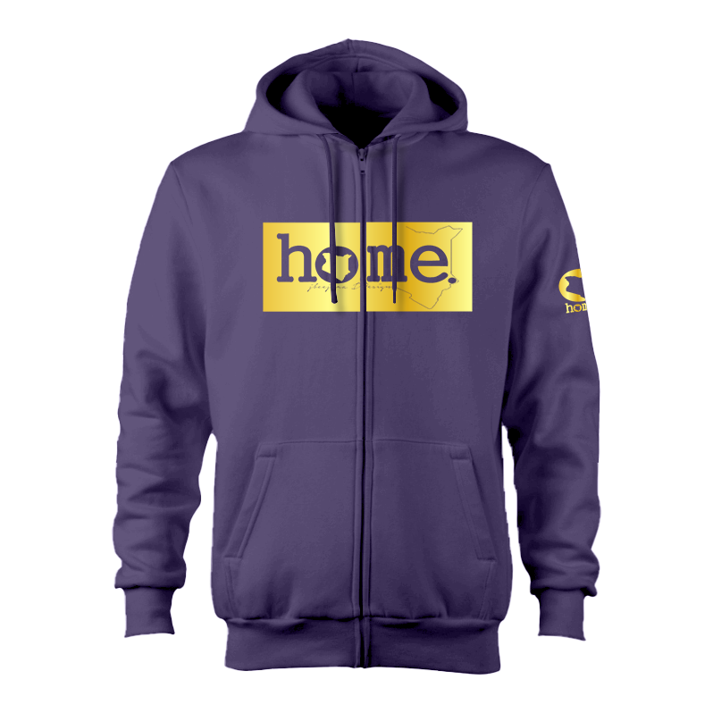 Kids Zip-Up Hoodie  - Purple (Heavy Fabric)