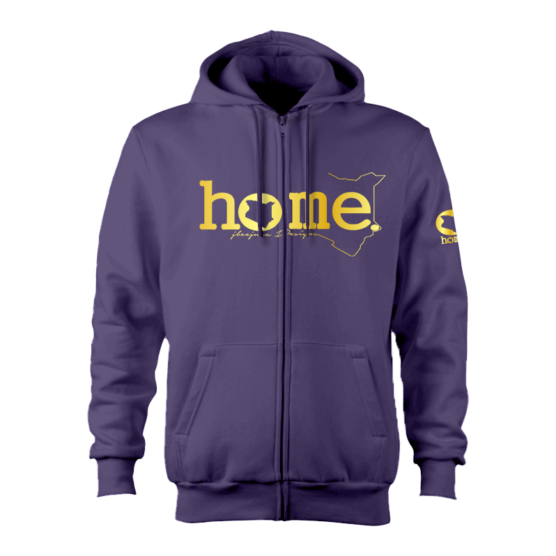 Zip-up Hoodie  - Purple (Heavy Fabric)