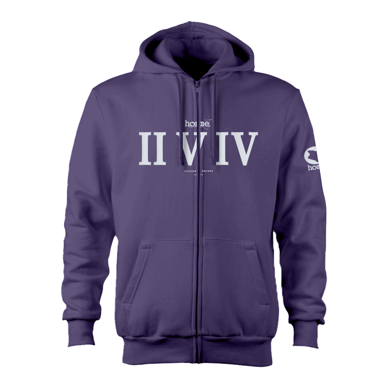 Zip-up Hoodie  - Purple (Heavy Fabric)