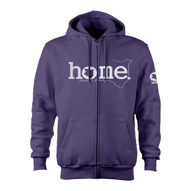 Kids Zip-Up Hoodie  - Purple (Heavy Fabric)