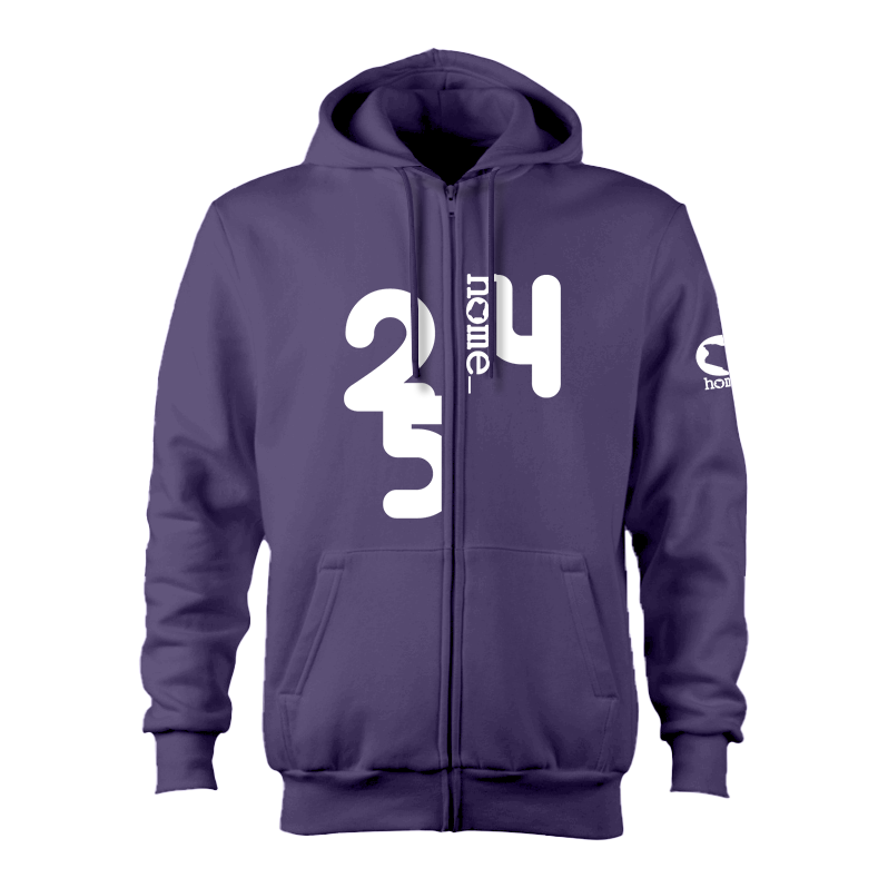 Kids Zip-Up Hoodie  - Purple (Heavy Fabric)