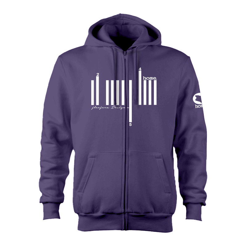 Zip-up Hoodie  - Purple (Heavy Fabric)