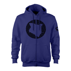 Kids Zip-Up Hoodie  - Royal Blue (Heavy Fabric)