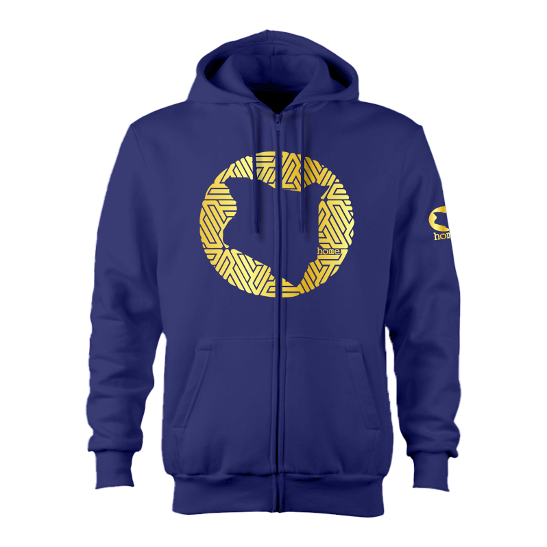 Zip-up Hoodie  - Royal Blue (Heavy Fabric)