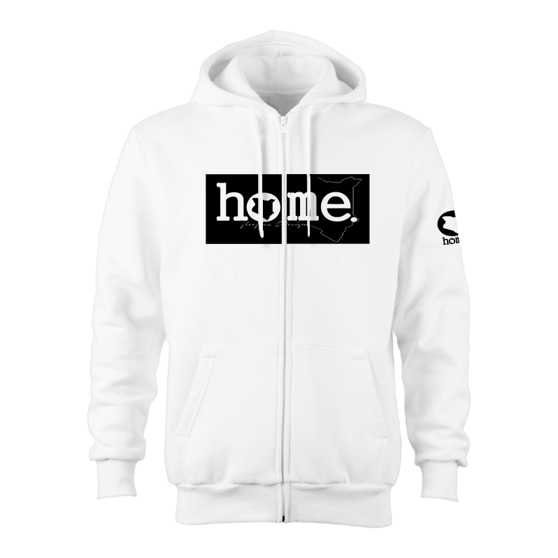 Kids Zip-Up Hoodie  - White (Heavy Fabric)