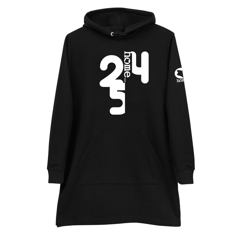 Hoodie Dress - Black (Heavy Fabric)