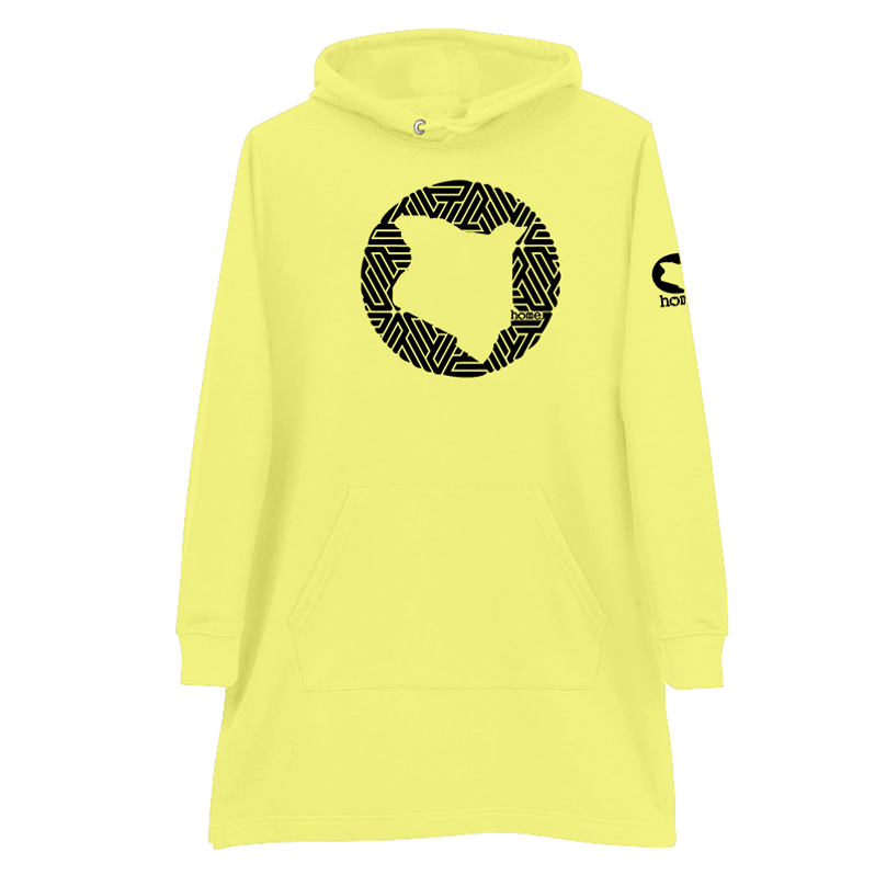 Hoodie Dress - Canary Yellow (Heavy Fabric)