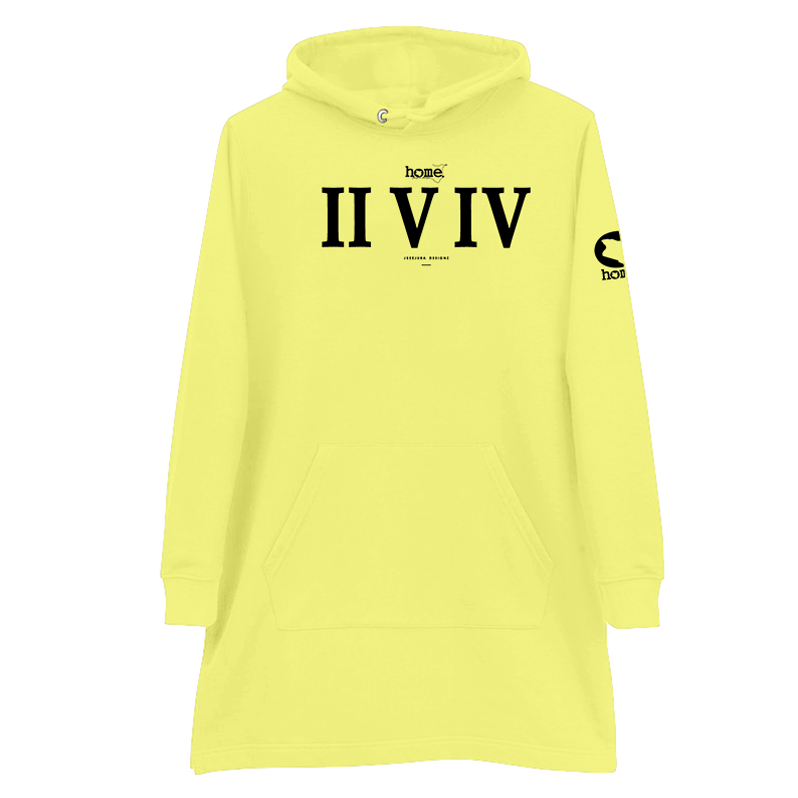 Hoodie Dress - Canary Yellow (Heavy Fabric)