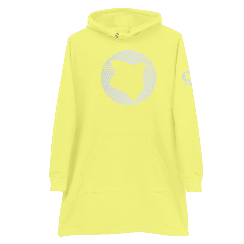 Hoodie Dress - Canary Yellow (Heavy Fabric)