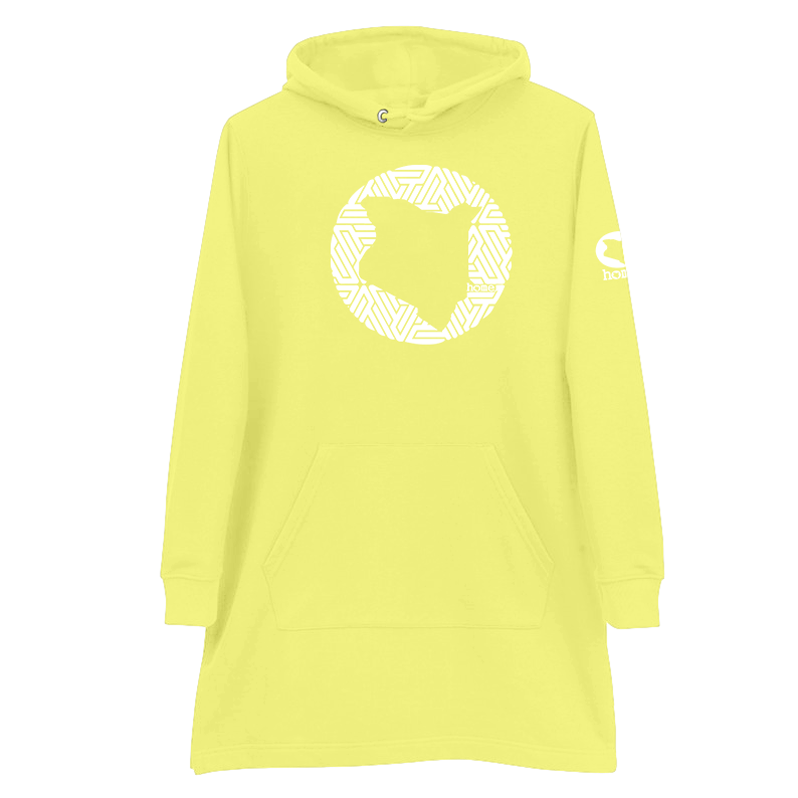 Hoodie Dress - Canary Yellow (Heavy Fabric)