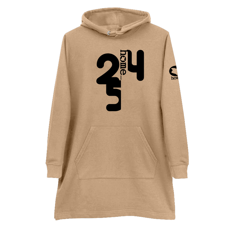 Hoodie Dress - Light Brown (Mid-Heavy Fabric)