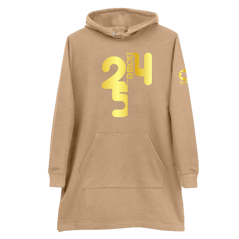 Hoodie Dress - Light Brown (Mid-Heavy Fabric)