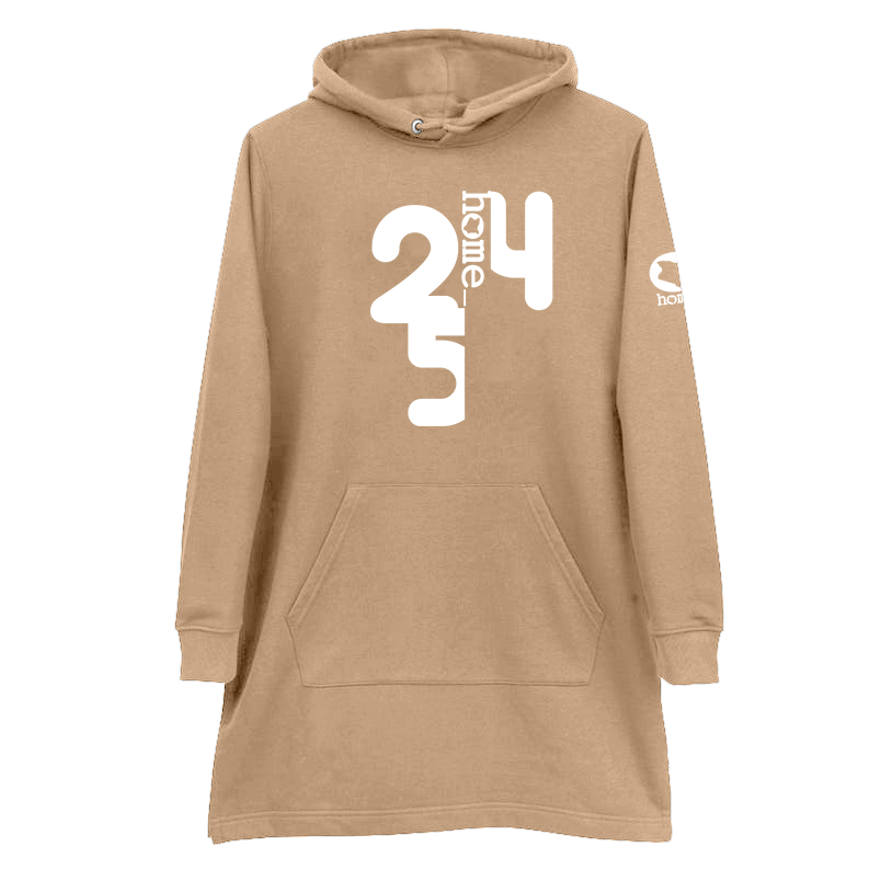 Hoodie Dress - Light Brown (Mid-Heavy Fabric)