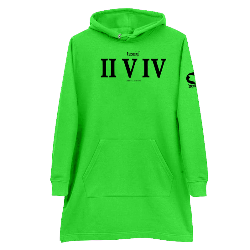 Hoodie Dress  - Lime Green (Heavy Fabric)