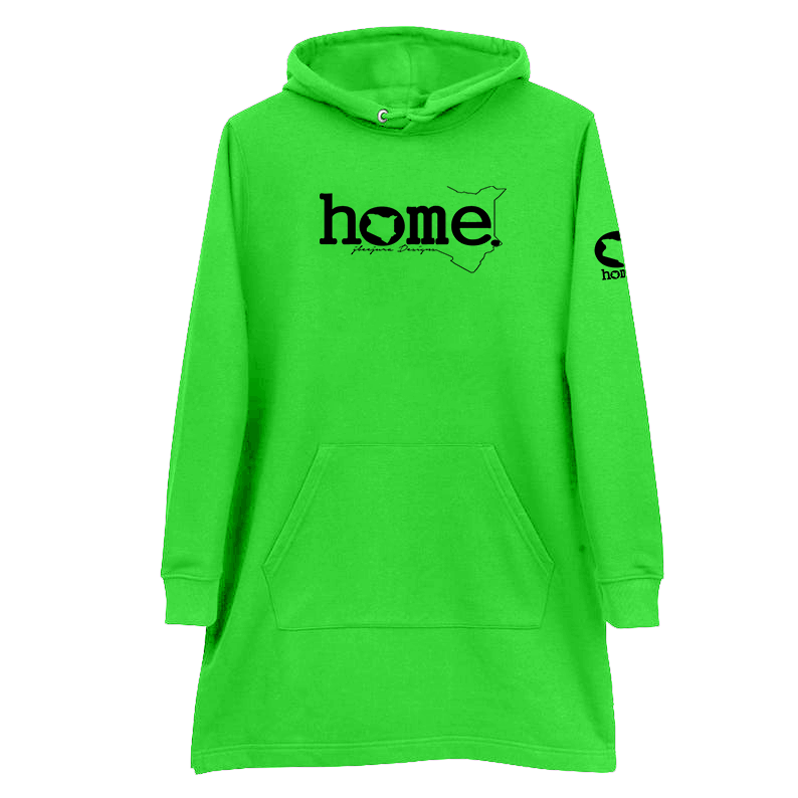 Hoodie Dress  - Lime Green (Heavy Fabric)