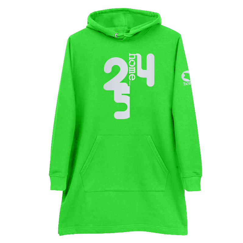 Hoodie Dress  - Lime Green (Heavy Fabric)