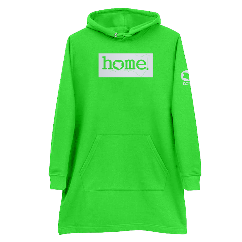 Hoodie Dress  - Lime Green (Heavy Fabric)