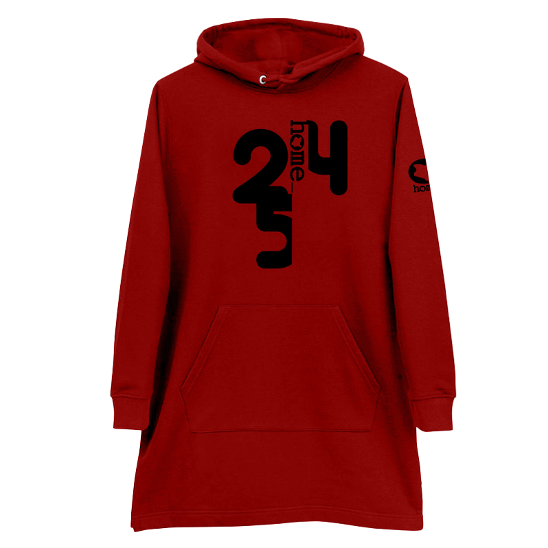 Hoodie Dress - Maroon (Heavy Fabric)