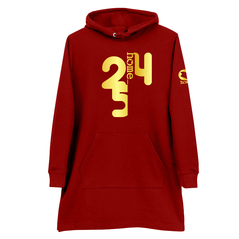 Hoodie Dress - Maroon (Mid-Heavy Fabric)