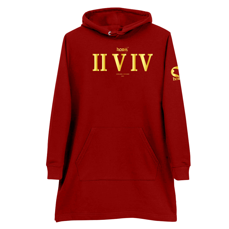 Hoodie Dress - Maroon (Heavy Fabric)