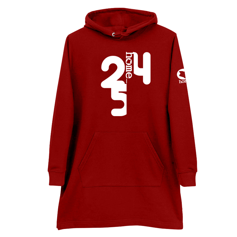 Hoodie Dress - Maroon (Mid-Heavy Fabric)