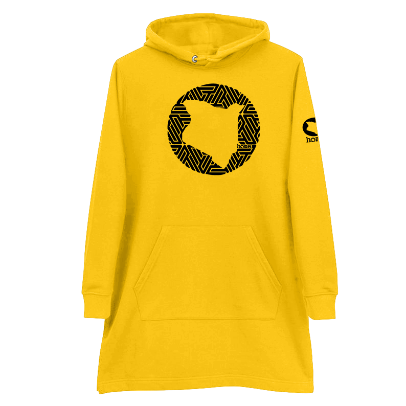 Mustard sales hoodie dress