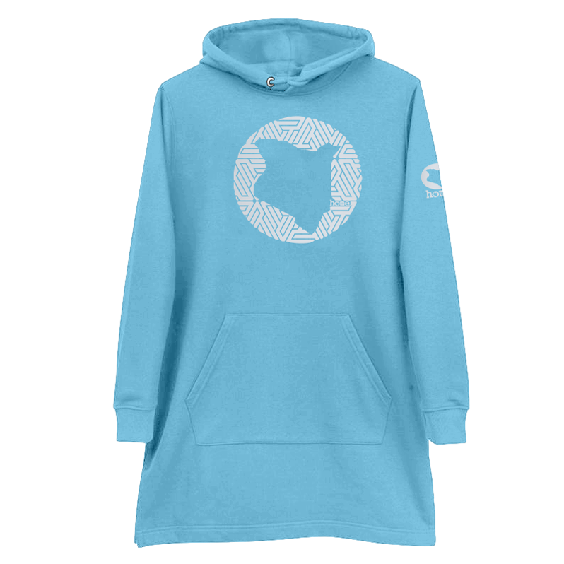 Hoodie Dress - Sky Blue (Heavy Fabric)