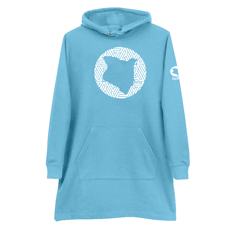 Hoodie Dress - Sky Blue (Heavy Fabric)