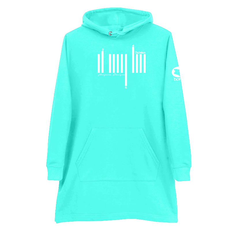 Hoodie Dress - Deep Turquoise (Heavy Fabric)