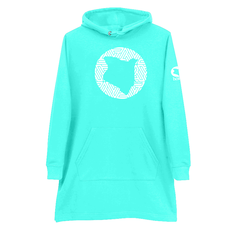 Hoodie Dress - Deep Turquoise (Heavy Fabric)