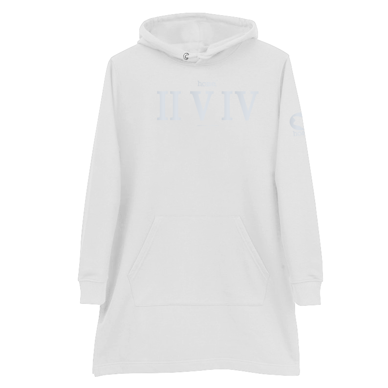 Hoodie Dress - White (Mid-Heavy Fabric)