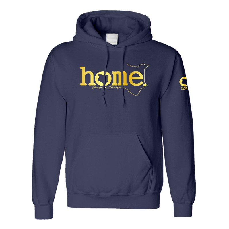 Navy blue and gold hoodie hotsell