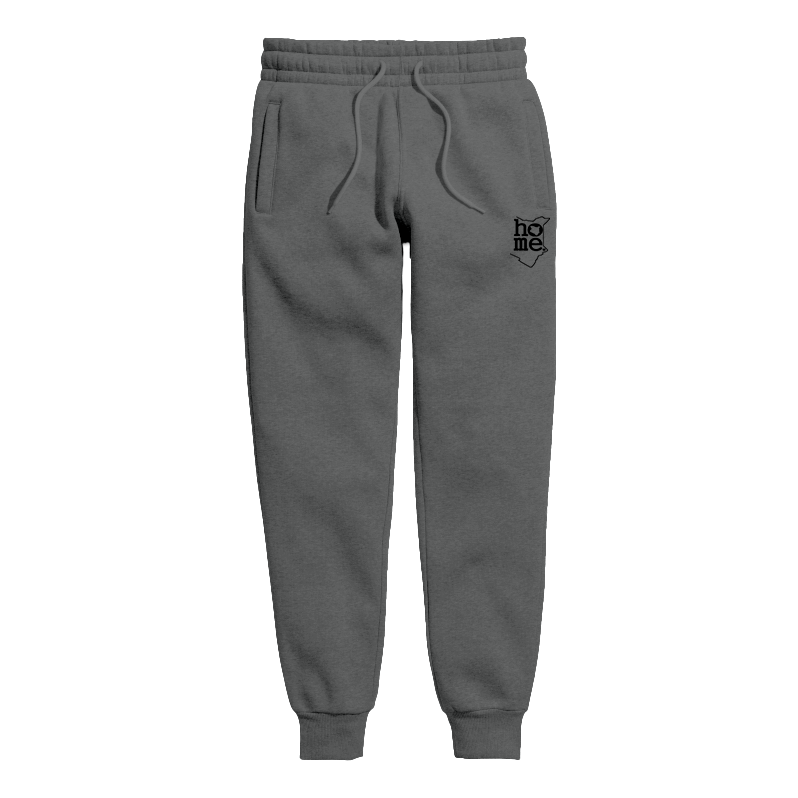 home_254 KIDS SWEATPANTS PICTURE FOR DARK GREY MID-HEAVY FABRIC BLACK CLASSIC PRINT