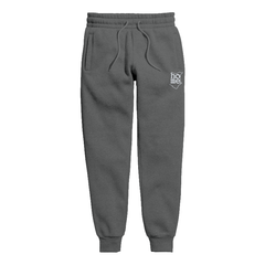 home_254 KIDS SWEATPANTS PICTURE FOR DARK GREY MID-HEAVY FABRIC SILVER CLASSIC PRINT
