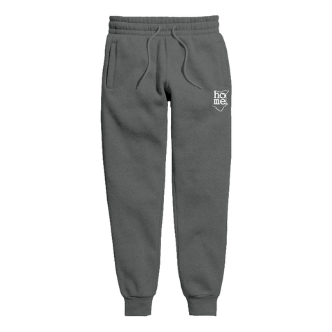 home_254 KIDS SWEATPANTS PICTURE FOR DARK GREY MID-HEAVY FABRIC WHITE CLASSIC PRINT