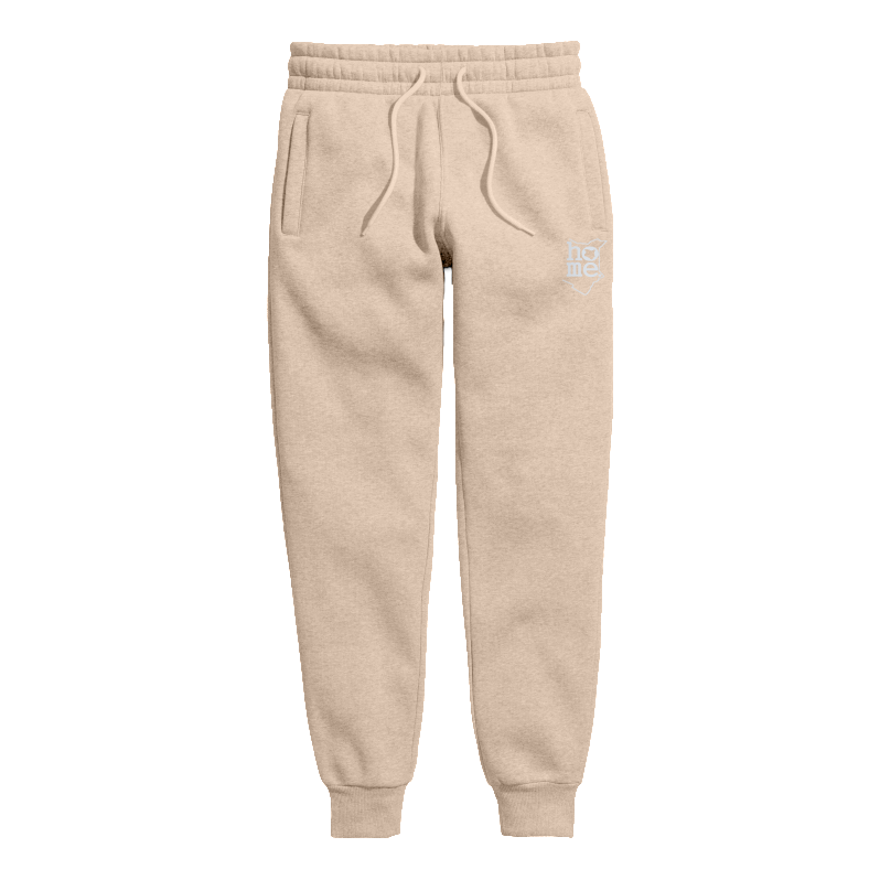 home_254 KIDS SWEATPANTS PICTURE FOR LIGHT BROWN IN MID-HEAVY FABRIC WITH SILVER CLASSIC PRINT