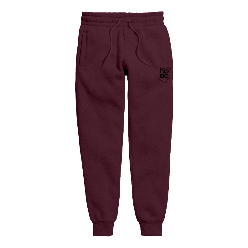home_254 KIDS SWEATPANTS PICTURE FOR MAROON IN MID-HEAVY FABRIC WITH BLACK CLASSIC PRINT
