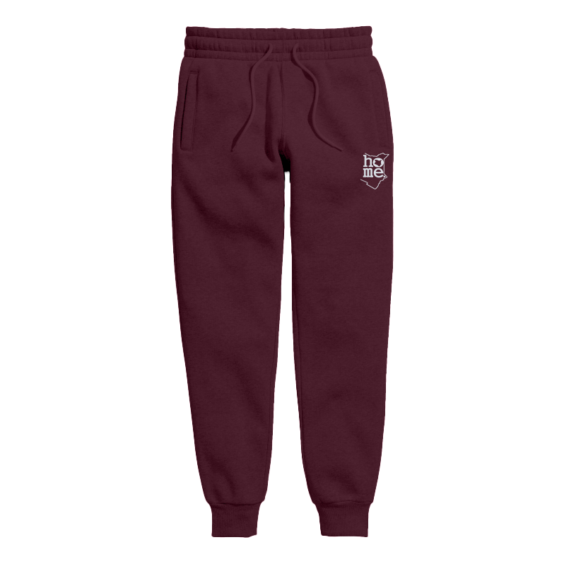 home_254 KIDS SWEATPANTS PICTURE FOR MAROON IN MID-HEAVY FABRIC WITH SILVER CLASSIC PRINT