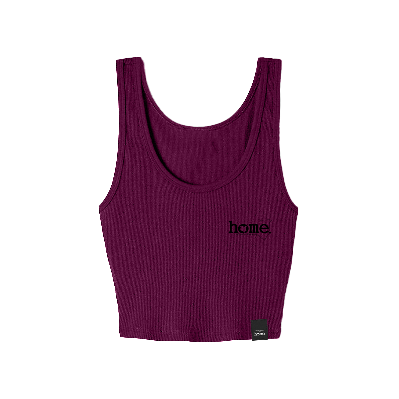 home_254 FUCHSIA MUSHIE VEST TOP WITH A BLACK 3D WORDS PRINT