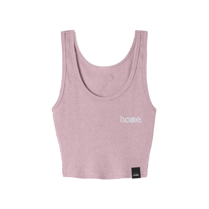 home_254 LAVENDER MUSHIE VEST TOP WITH A SILVER 3D WORDS PRINT 